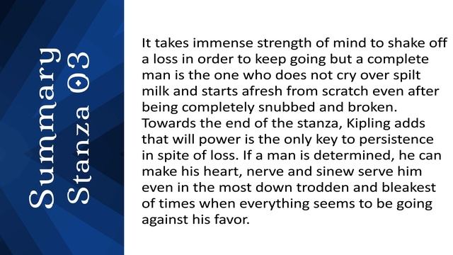 Summary Of If By Rudyard Kipling