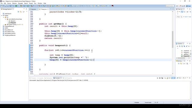 094 Heap implementation heapsort смотреть онлайн