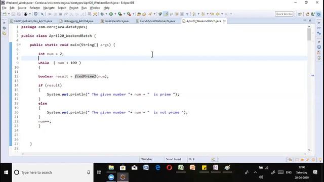 Core Java Conditional Statement and Loops смотреть онлайн