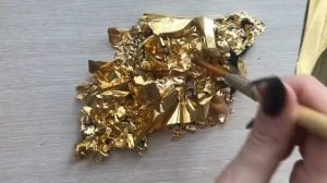 Золочение поталью объемного элемента из пластика