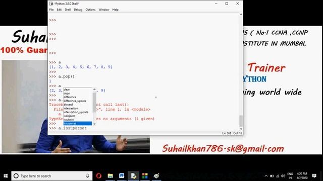 Python in Hindi For Beginners Lect-24 SET Method {Remove and PoP} CALL +91 9773038607 Online Cla смотреть онлайн