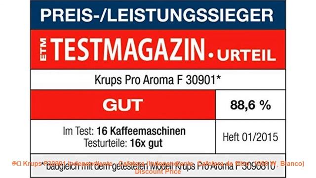 ☘️ Krups F30901 Independiente - Cafetera (Independiente¸ Cafetera de filtro¸ 1050 W¸ Blanco) Discou смотреть онлайн
