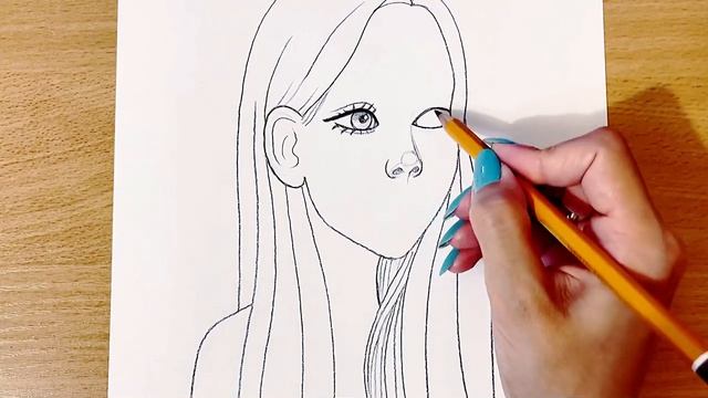 Как Нарисовать Девушку Карандашом Очень Легко | Рисуем Красивую Девушку Поэтапно смотреть онлайн