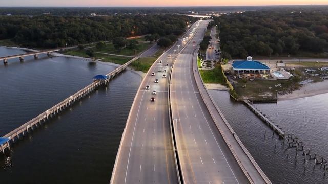 DJI MINI 4 PRO BILOXI AND OCEAN SPRING BRIDGE ON HWY90 AND FORT BAYOU OF OCEAN SPRINGS смотреть онлайн