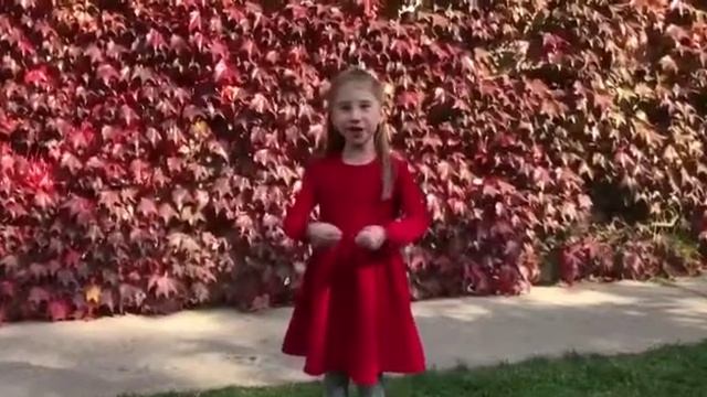 Кунстман Лиза 7 лет, стихотворение Валерия Духанина "Россия" смотреть онлайн
