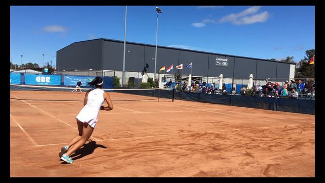 ACT Clay Court International #2 Olivia Rogowska serving - final game 3 second set смотреть онлайн