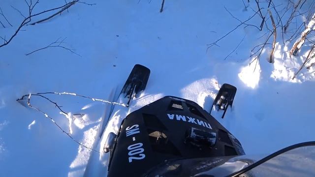 СМ-002 САМОДЕЛЬНЫЙ СНЕГОХОД ПО ЦЕЛИНЕ ИДЁТ НЕ ХУЖЕ БУРАНА. смотреть онлайн