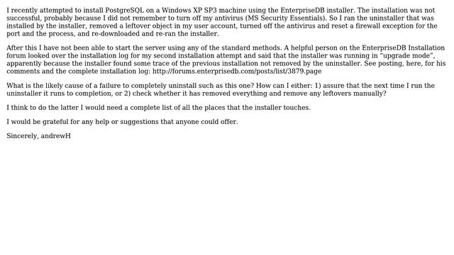 Ensuring a complete uninstallation of PostgreSQL after a botched instal Windows)l (2 Solutions!!) смотреть онлайн