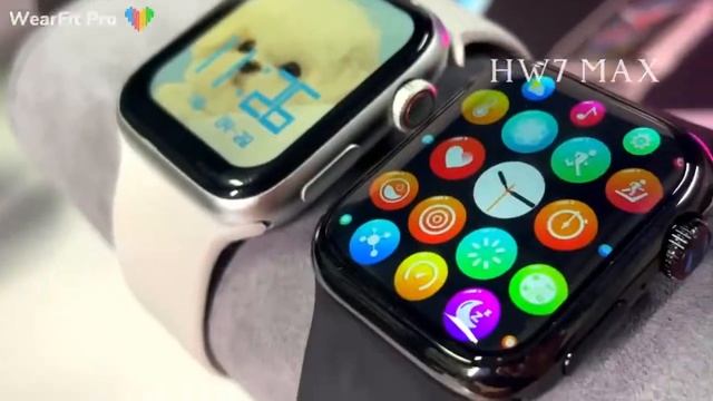 Hw7 Max Smart Watch Newest Series 7 1 99 Nfc Voice Assistant Payment Bluetooth call Smartw смотреть онлайн