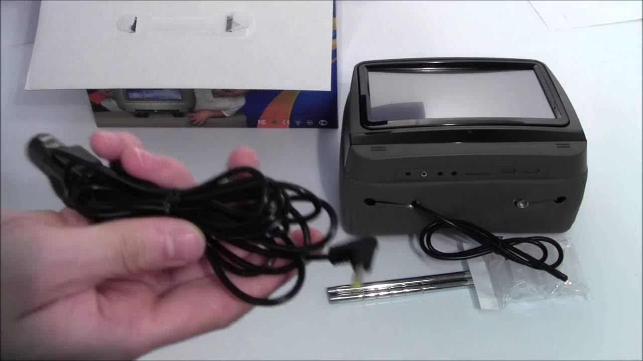 Обзор подголовника с монитором и DVD AVS0945T смотреть онлайн