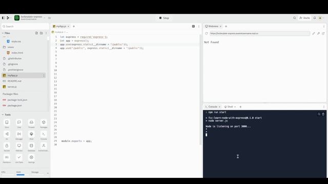 freeCodeCamp Back End Development and APIs Basic Node and Express 0 5 смотреть онлайн