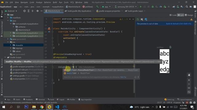 Jetpack compose android : Creat new project , use Column , Row ,Box in compose смотреть онлайн