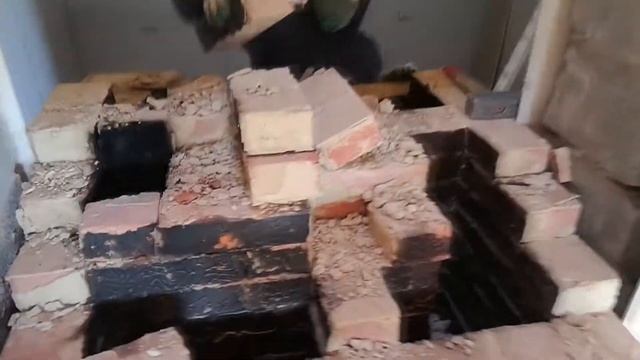 Демонтаж двух печей. смотреть онлайн
