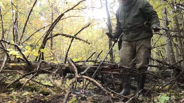Нам снова повезло! Нашли кошель денег. Коп монет в лесу. Кладоискатель Руся. смотреть онлайн