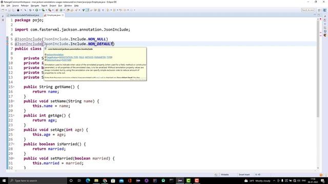 #63 - How To Use @JsonInclude At Property Level In POJO To Create Dynamic Payload смотреть онлайн