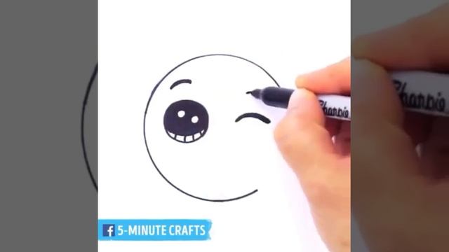 Как рисовать смайлик?.How to draw a smiley? смотреть онлайн