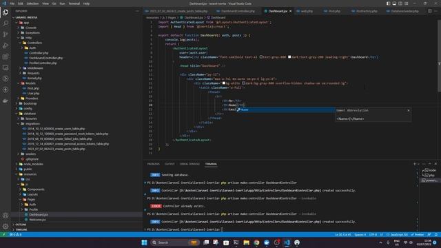 Laravel Inertia React Datatable смотреть онлайн