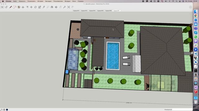 Планировка участка 7 соток. Строим по Z273. смотреть онлайн