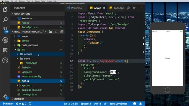 #1 TODO APP Redux | React Native | Structuring Your Redux App смотреть онлайн