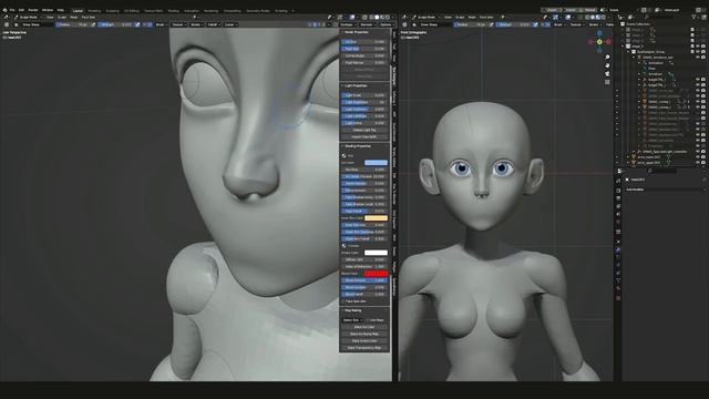 Sculpting SAVANNAHXYZ in my style in BLENDER! смотреть онлайн