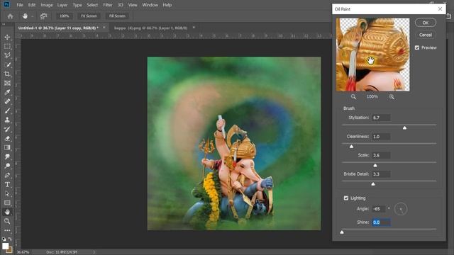 Oil Paint Effect In Photoshop Tutorials | Banner Design | Marathi Bannre смотреть онлайн