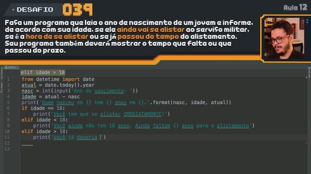Exercício Python #039 - Alistamento Militar смотреть онлайн