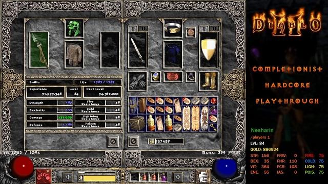 [D2 #26] Diablo 2 Completionist Hardcore Playthrough - Full Rejuv and Bust a Move (Hell Act III) смотреть онлайн