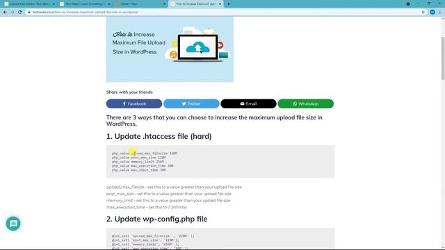 How to Increase Maximum Upload File Size in WordPress | Tech Webs | [ Bengali ] смотреть онлайн