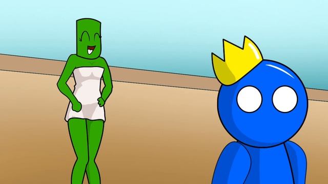 Green vs Blue - Rainbow Friends | The Backrooms | Roblox Rainbow Friends Animation Cartoon смотреть онлайн