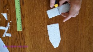 Как сделать кораблик из пенопласта.