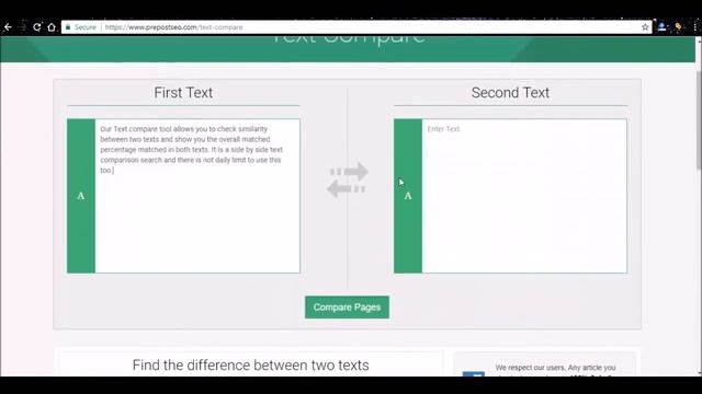 Text Compare Online: Files & Text Diff Checker Tool смотреть онлайн