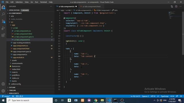 How to create a CUSTOM TAB? | UI | Angular9 | HTML5 | CSS3 смотреть онлайн