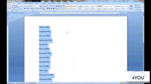Microsoft Word. Как сделать список по алфавиту в ворде. Сортировка по алфавиту. Word для начинающих