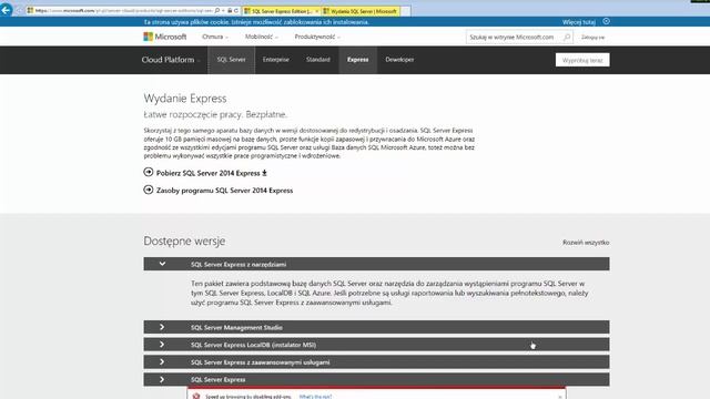 MS SQL #1 (Omówienie, pobranie, tworzenie bazy i tabeli) смотреть онлайн