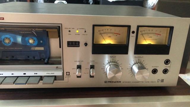 PIONEER CT-500 - винтажная кассетная дека в классическом стиле. смотреть онлайн