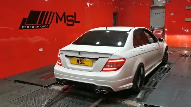 Mercedes C63 W204 stage 1 map and dyno running 515 BHP at MSL Performance смотреть онлайн