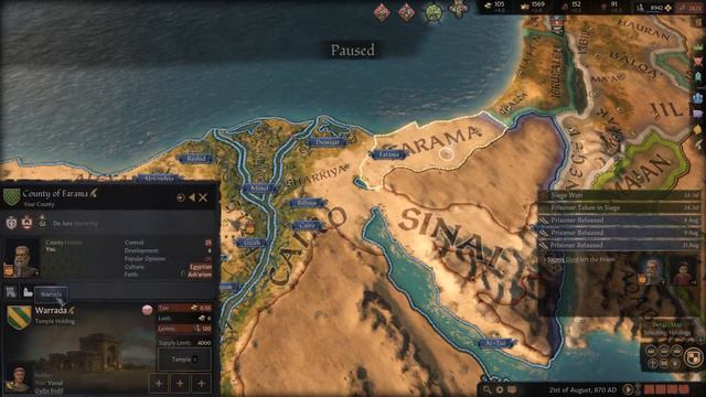 Viking Egypt #1 Norse Invasion - Crusader Kings 3 - CK3 Let's Play Part One смотреть онлайн