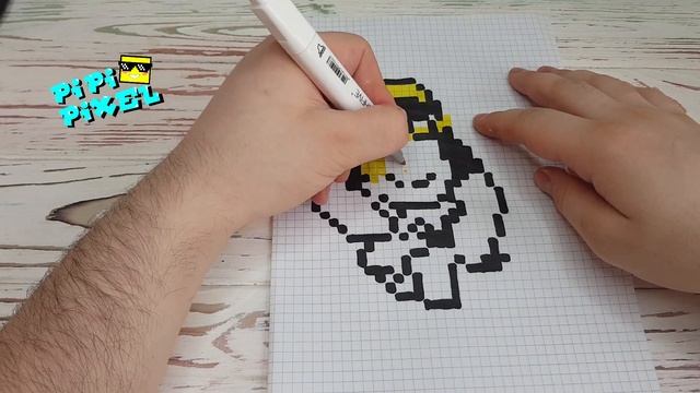 Хорус БО из ИГРЫ BRAWL STARS РИСУНКИ ПО КЛЕТОЧКАМ -PIXEL ART смотреть онлайн