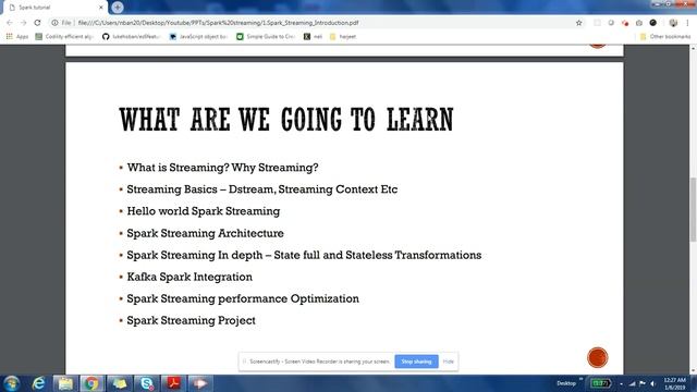 7.1 Spark Streaming Tutorial | Spark Streaming Introduction смотреть онлайн