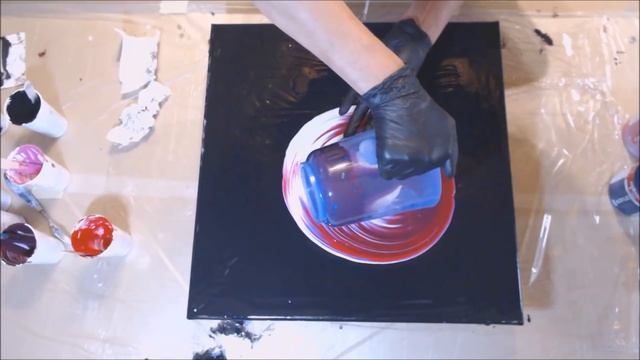 acrylic pouring,fluid painting 50x50cm(101) смотреть онлайн