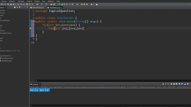 How to write java program for star pattern||java||StarPattern||programming смотреть онлайн