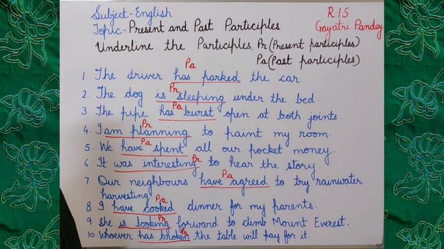 Present and Past Participles | Explanation | Exercises | Tune into Grammar | Class 5 смотреть онлайн