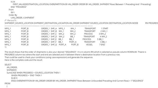 Need a sequencing logic for a table in Oracle SQL Query (2 answers) смотреть онлайн