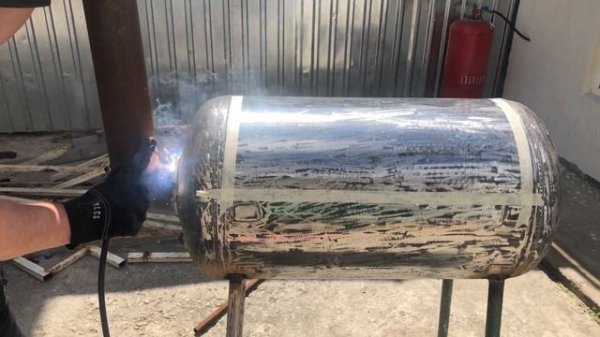 Мангал из старого Водонагревателя. Своими руками. BBQ made from old water boiler