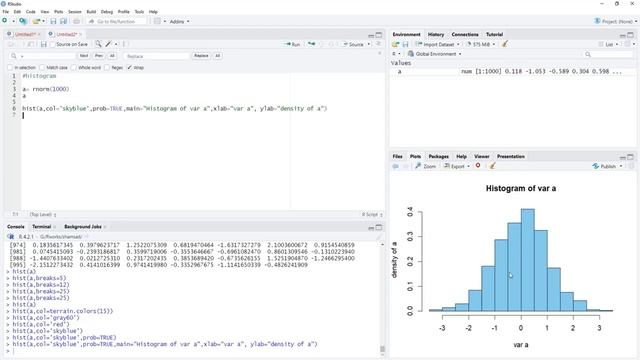 Histogram in base R plotting system смотреть онлайн