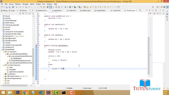 Student Marks Calculation System Using Spring boot смотреть онлайн