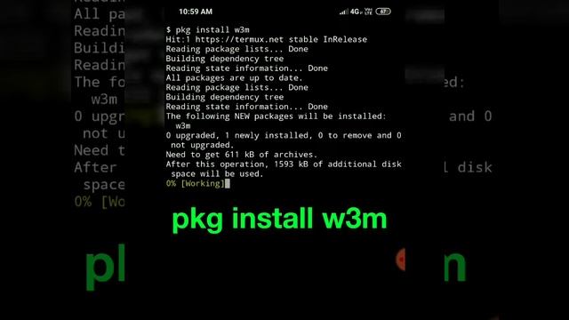 TERMUX : How to browse google, Facebook, Instagram, snapchat and other web using termux - pkg w3m смотреть онлайн