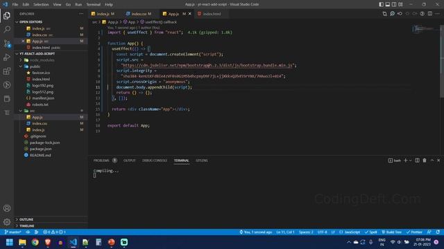 How to add script tag to React/JSX смотреть онлайн