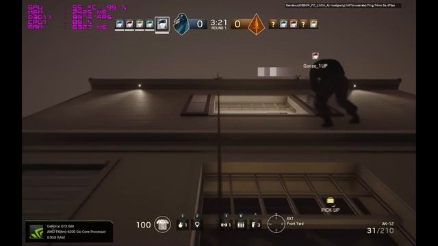 Tom Clancy's Rainbow Six: Siege FX 6300 ASUS GTX 660 смотреть онлайн