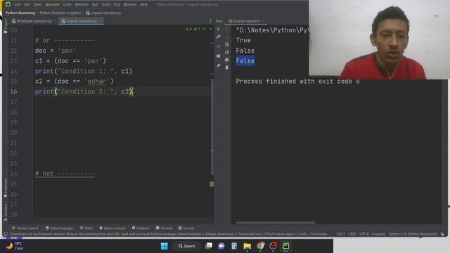Logical Operator || Operators in Python || Python Programming for Beginners || Python Full Course смотреть онлайн